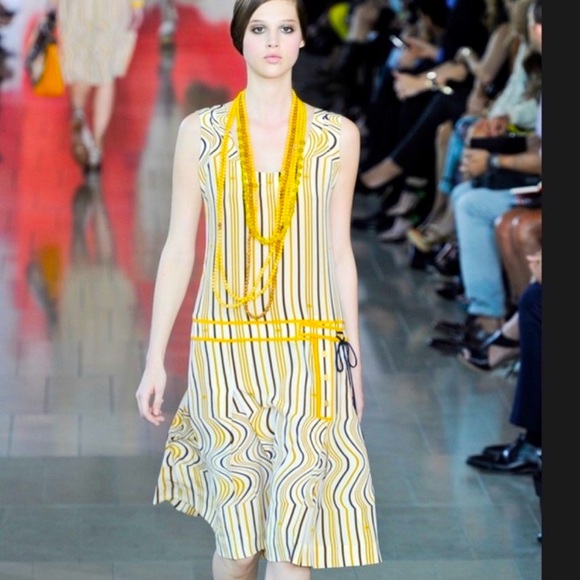 Tory Burch Dresses & Skirts - Tory Burch 100% Silk Drop Waist Dress Sz 12